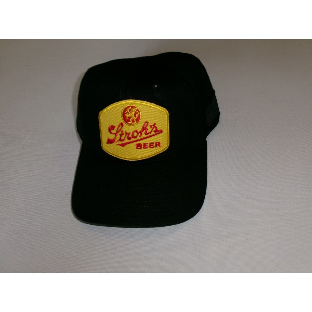STROHS BEER STRAPBACK BEACH GOLF Y2K 00S HAT CAP VINTAGE R3